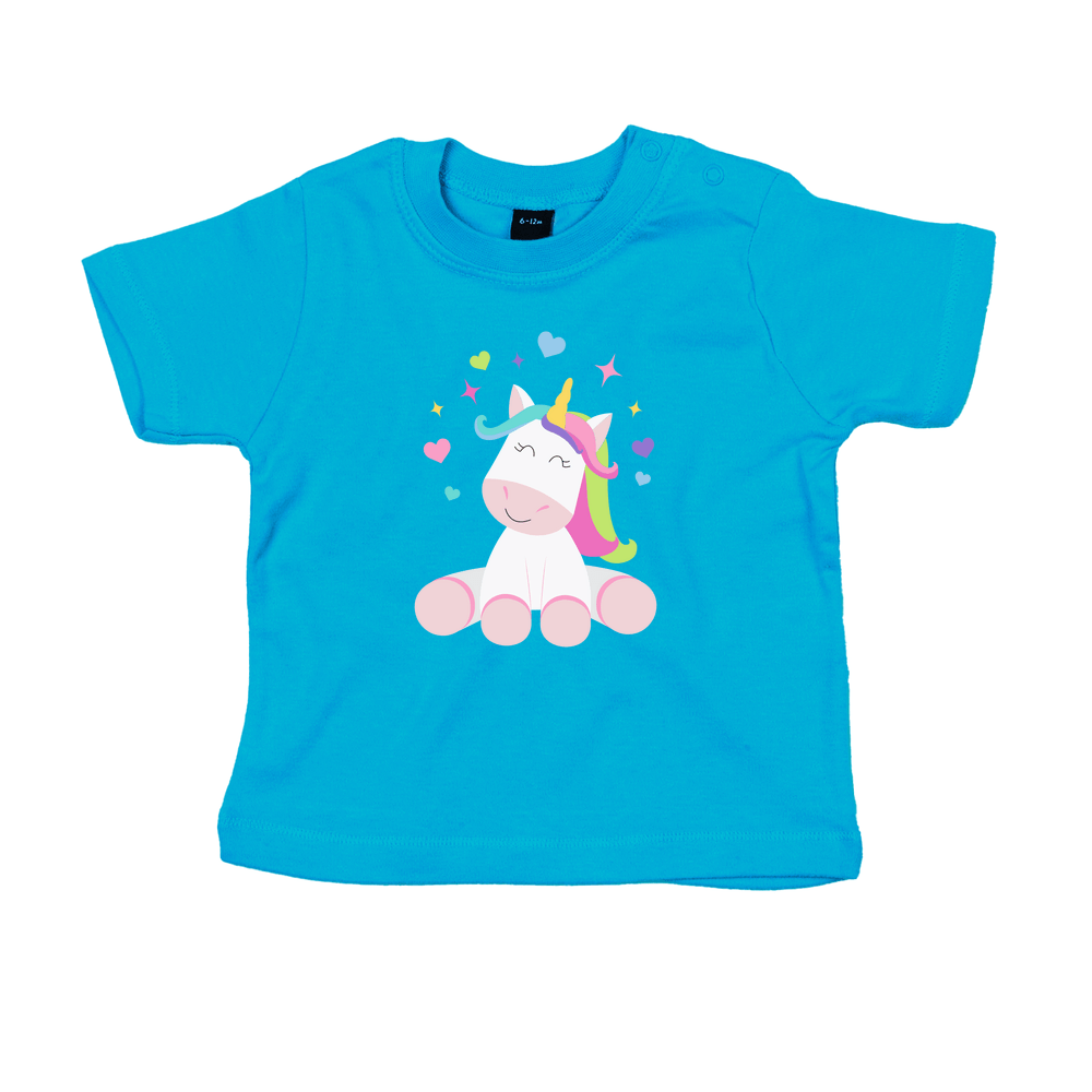 Cute Unicorn Personalised Baby/Toddler T-Shirt - Image 5