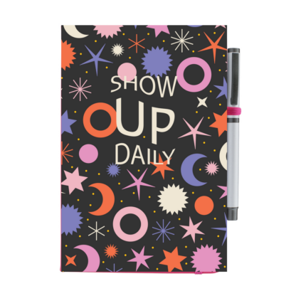 Show Up Daily Moon & Stars Notebook with Pen - Image 9