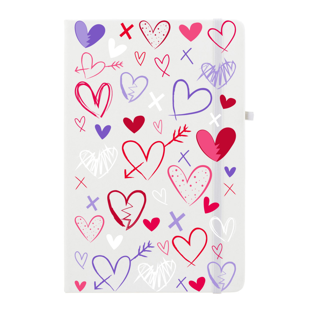 Heart Scribbles Soft Feel Notebook - Image 2