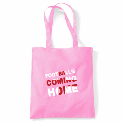 Football's Coming Home Coloured Cotton Tote Bag - Image 16