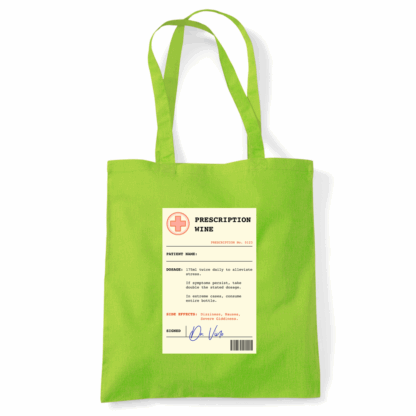 Wine Prescription Personalised Tote Bag - Image 38