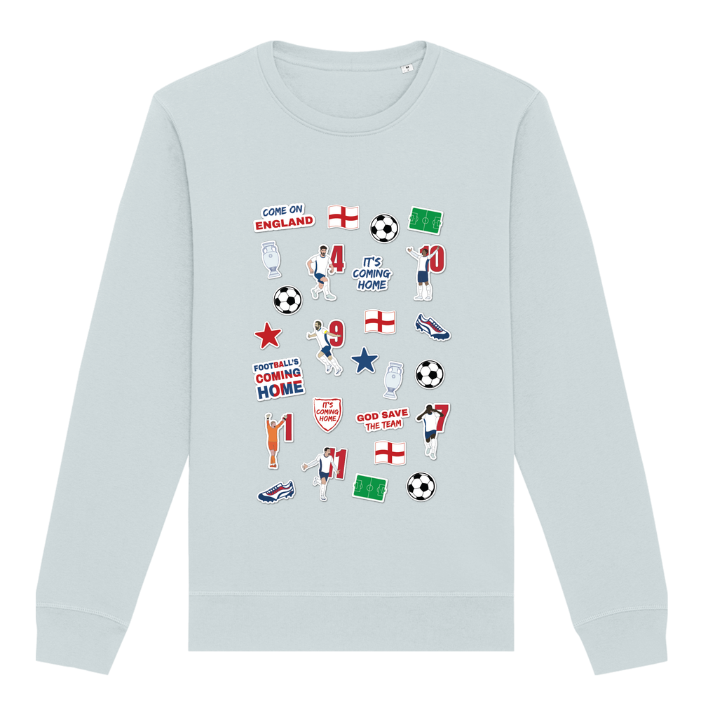 England Collage Crew Neck Sweatshirt - Image 5