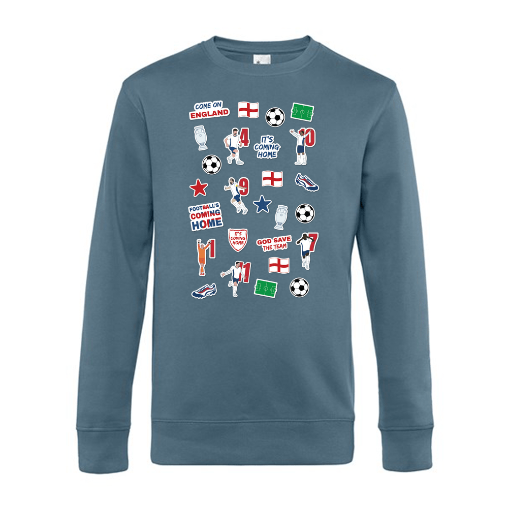 England Collage Crew Neck Sweatshirt - Image 12