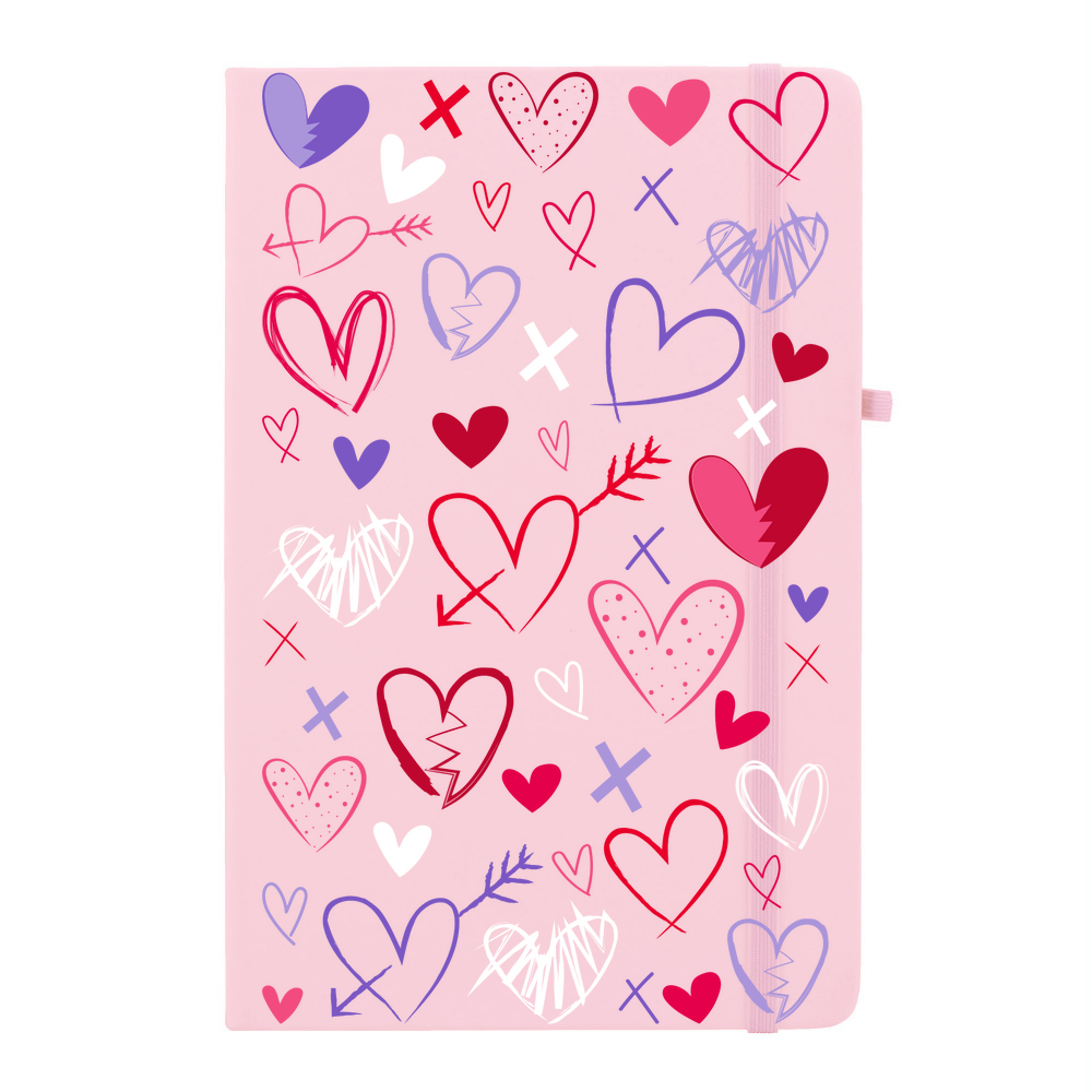 Heart Scribbles Soft Feel Notebook - Image 10