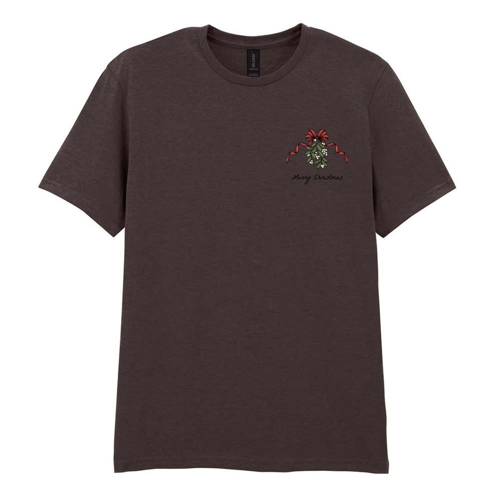 Merry Christmas Mistletoe Cotton T-Shirt - Image 42