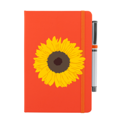 Sunflower Personalised Notebook with Pen - Image 13
