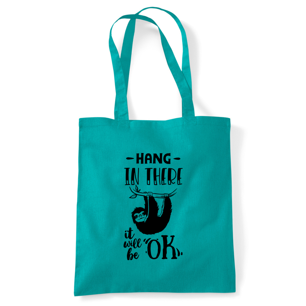 Hang In There Sloth Tote Bag - Image 43