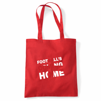 Football's Coming Home Coloured Cotton Tote Bag - Image 21