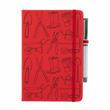 Garden Tools Pattern Notebook with Pen - Image 8