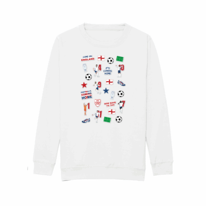 England Collage Kids Sweatshirt - Image 2