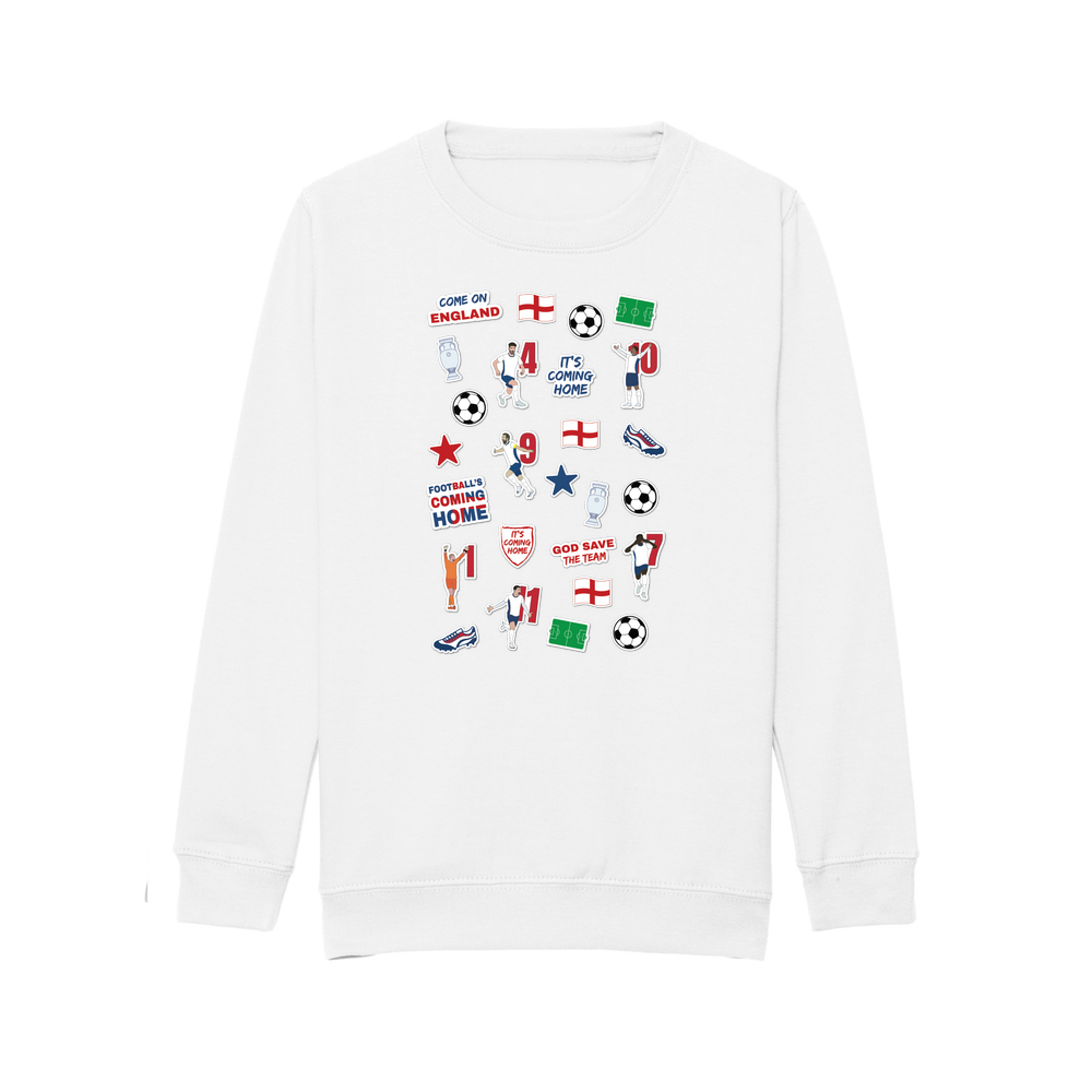 England Collage Kids Sweatshirt - Image 2