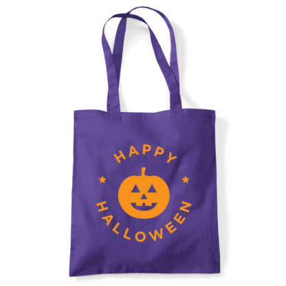Happy Halloween Pumpkin Personalised Tote Bag - Image 18