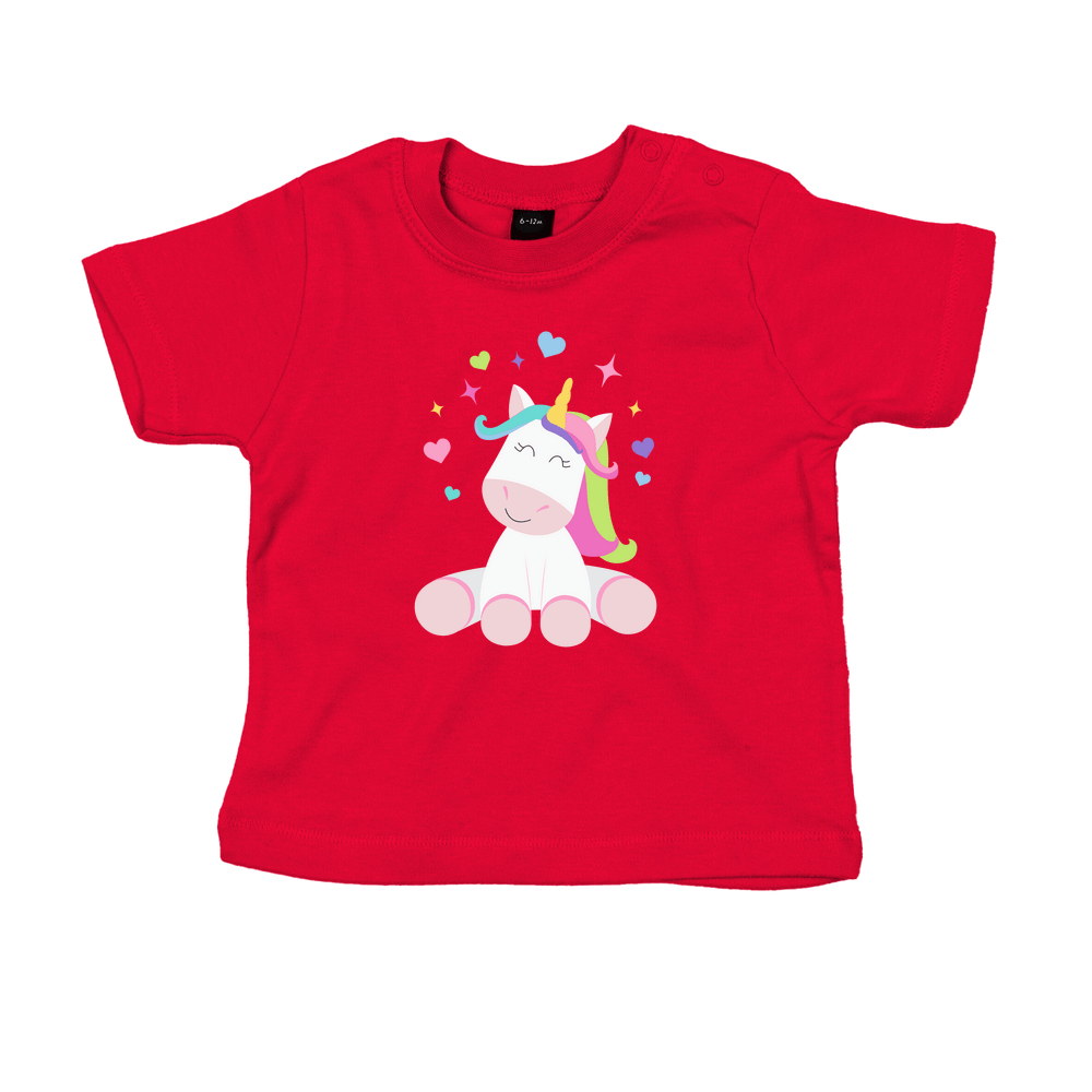 Cute Unicorn Personalised Baby/Toddler T-Shirt - Image 7