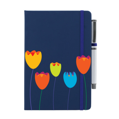 Flowers Personalised Notebook with Pen - Image 7