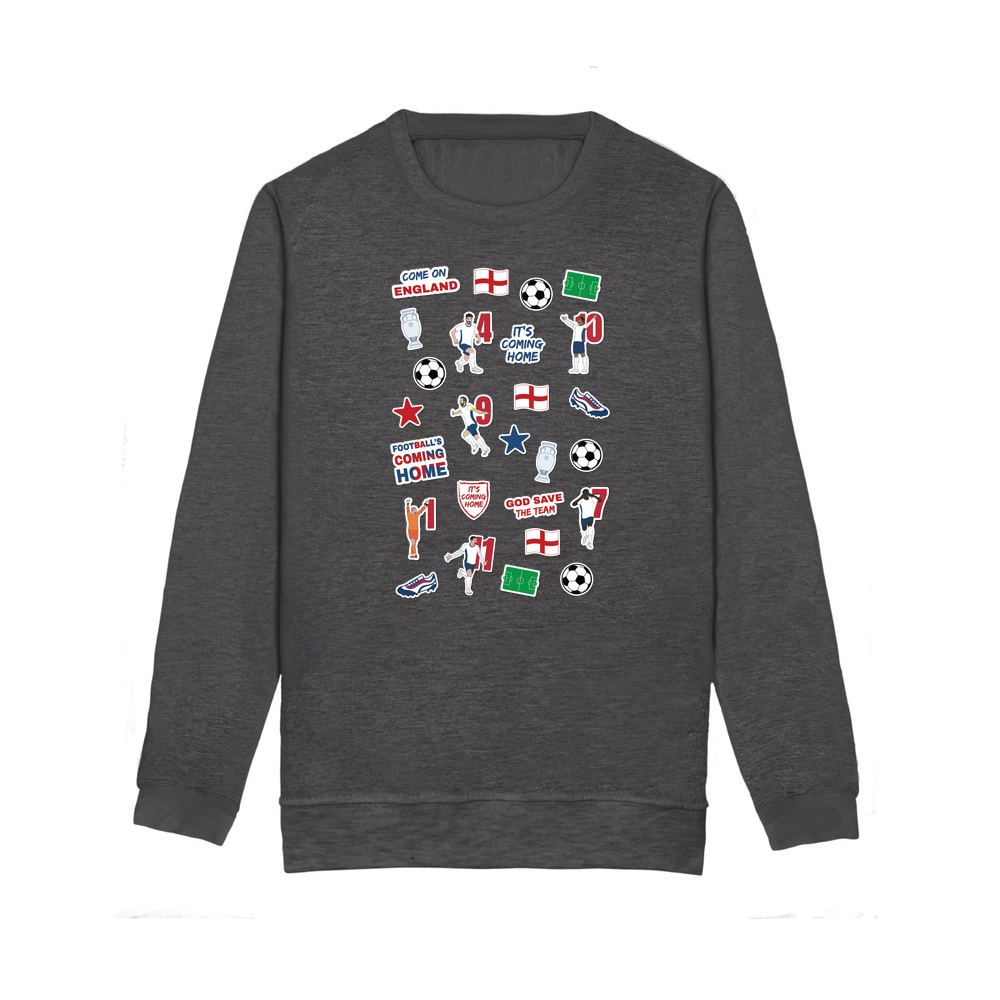 England Collage Kids Sweatshirt - Image 24
