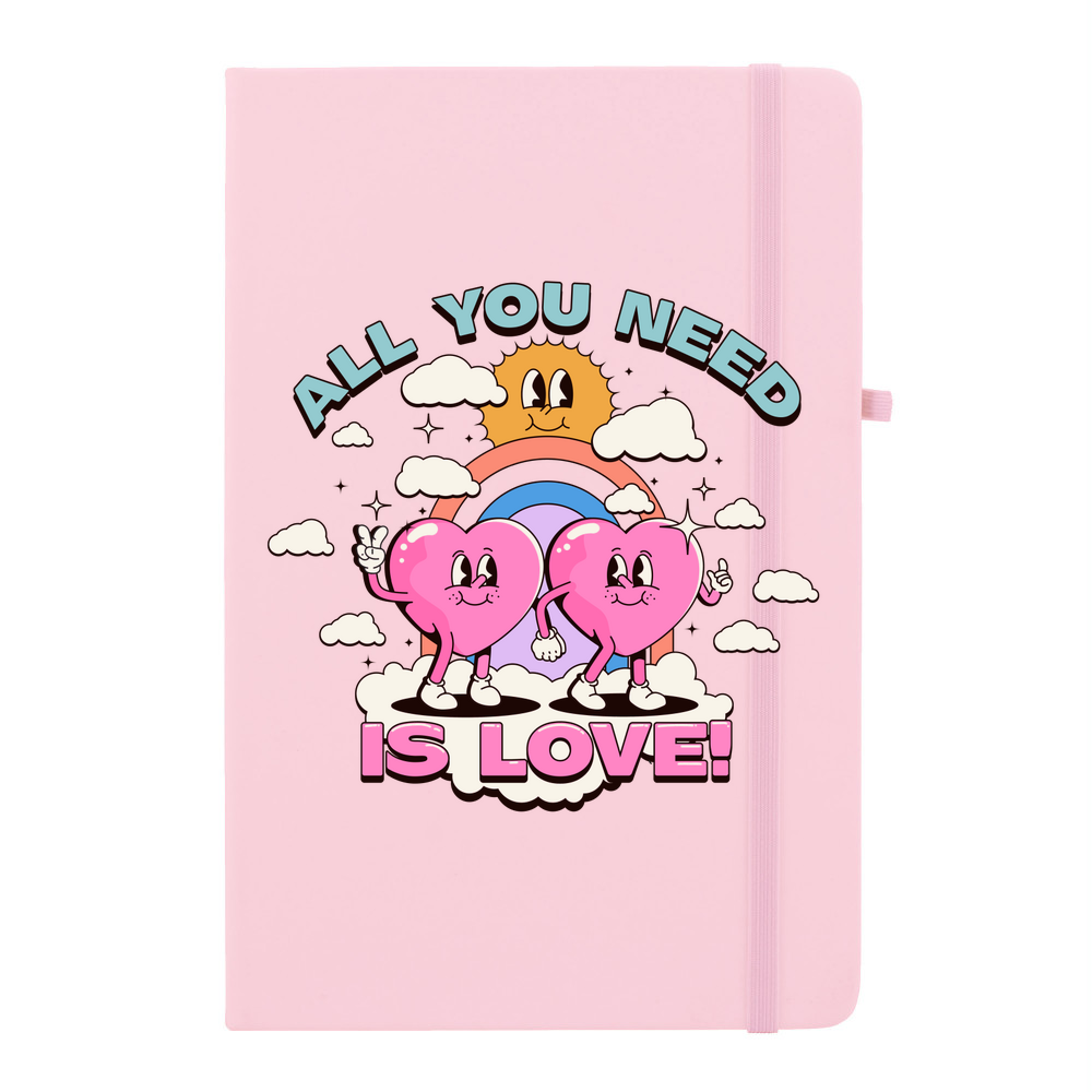 All You Need Is Love Personalised Soft Feel Notebook - Image 10