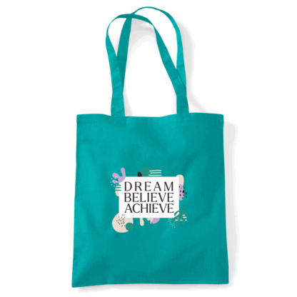 Dream Believe Achieve Tote Bag - Image 43