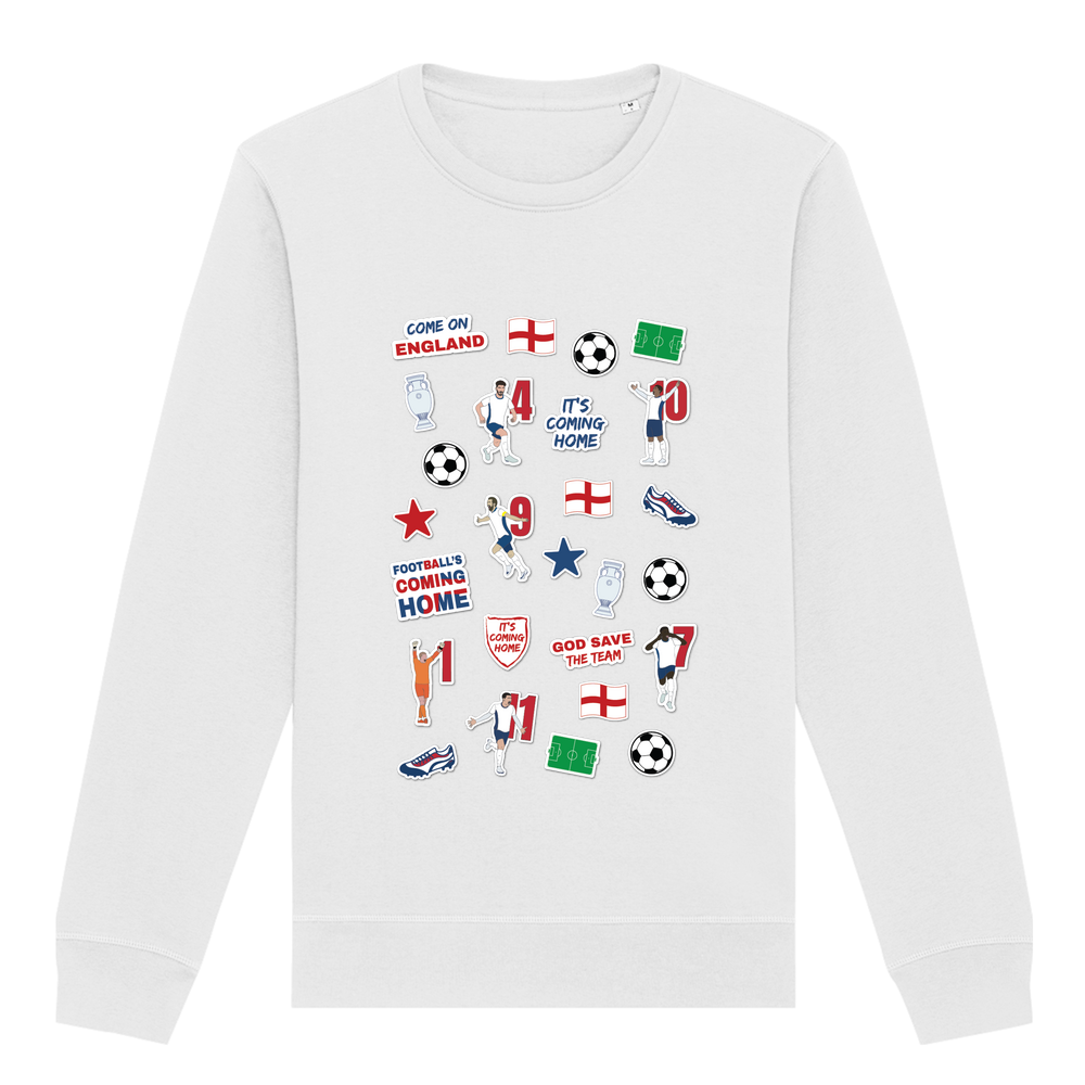England Collage Crew Neck Sweatshirt - Image 18