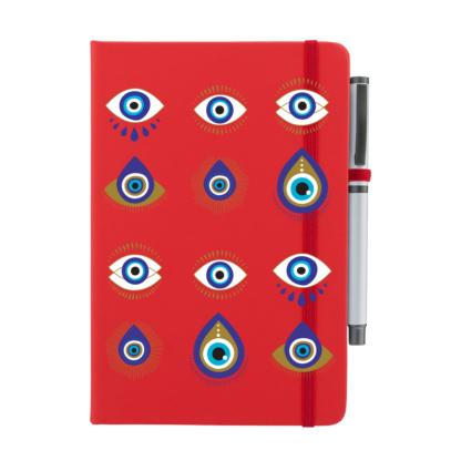 Evil Eye Personalised Notebook with Pen - Image 7