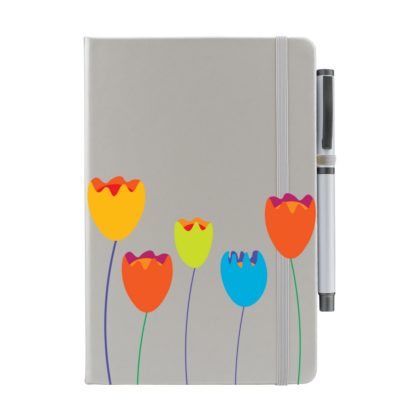 Flowers Personalised Notebook with Pen - Image 6