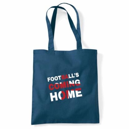 Football's Coming Home Coloured Cotton Tote Bag - Image 7
