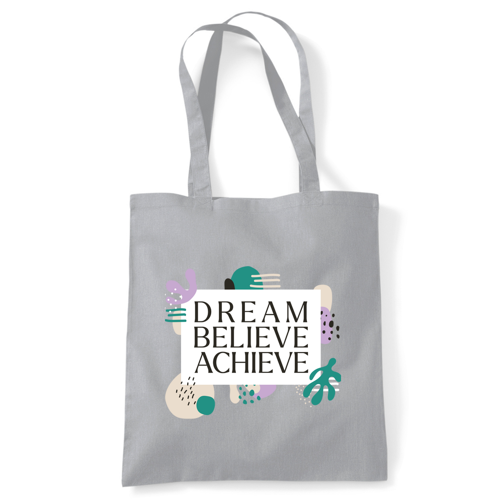 Dream Believe Achieve Tote Bag - Image 16