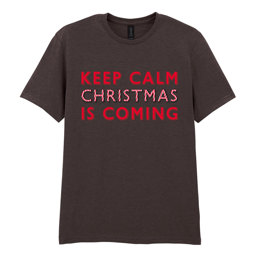 Keep Calm Christmas Is Coming Cotton T-Shirt - Image 31
