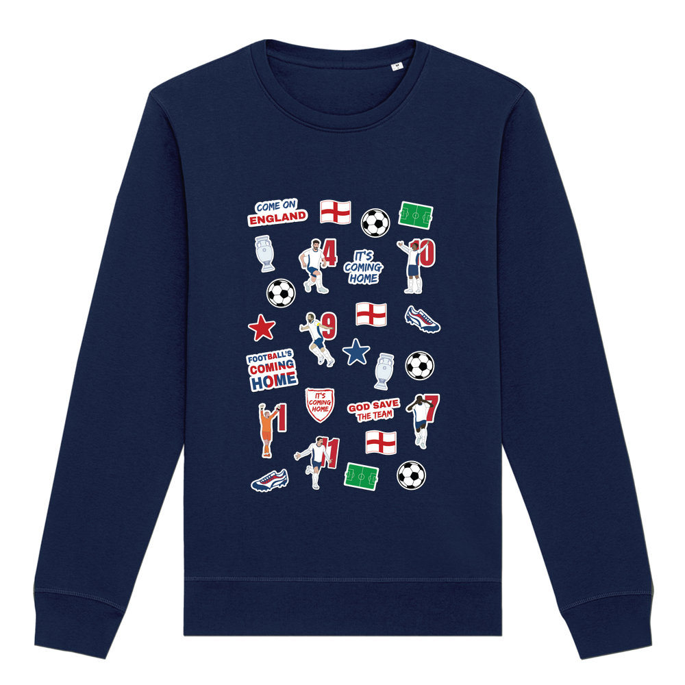 England Collage Crew Neck Sweatshirt - Image 11