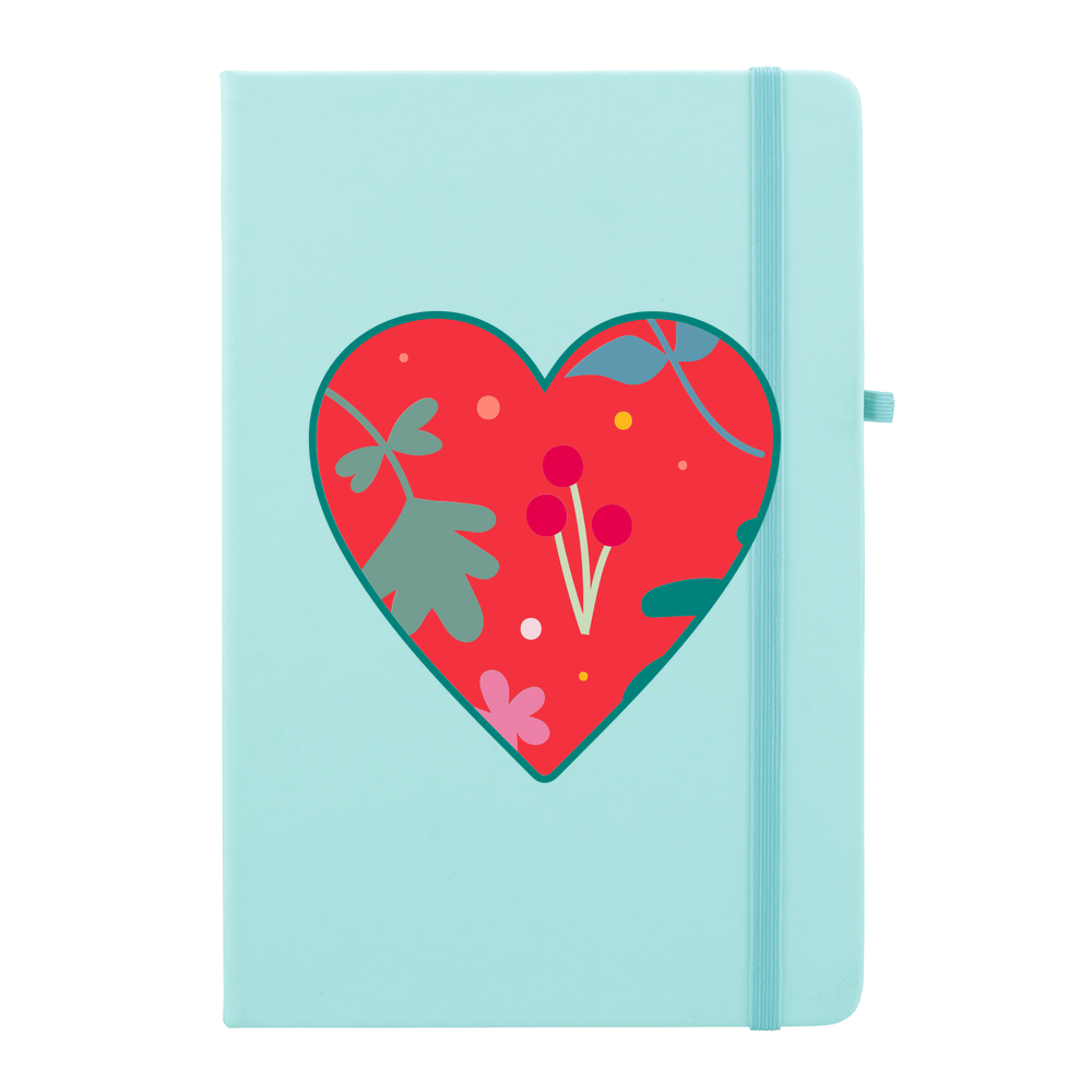 Floral Heart Personalised Soft Feel Notebook - Image 11