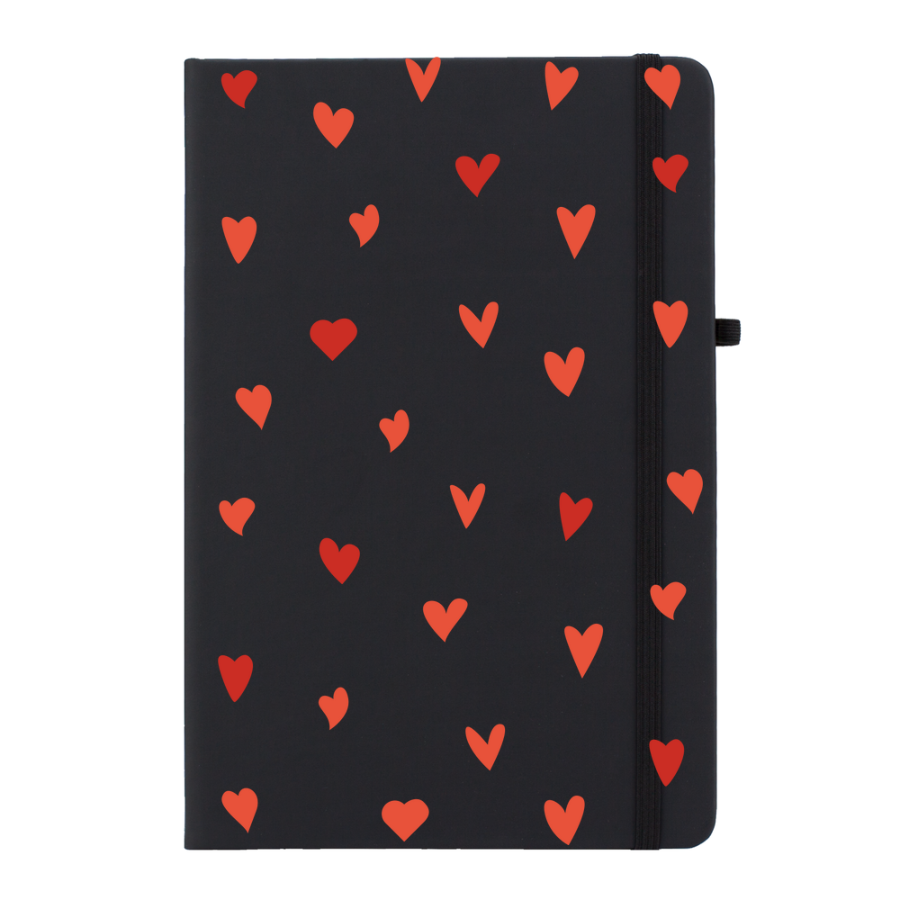 Love Hearts Personalised Feel A5 Notebook - Image 3