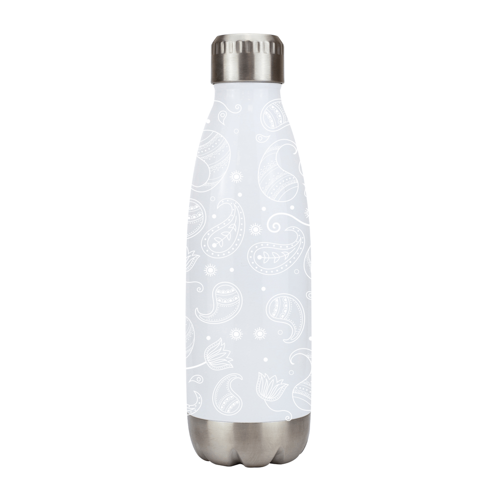 Paisley Metal Bottle with Silver Trim - Image 5