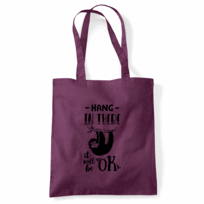 Hang In There Sloth Tote Bag - Image 30