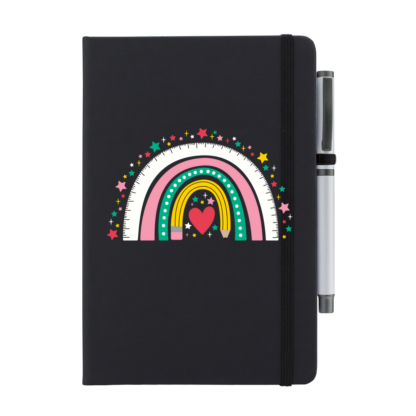 Stationery Rainbow Personalised Notebook with Pen - Image 12