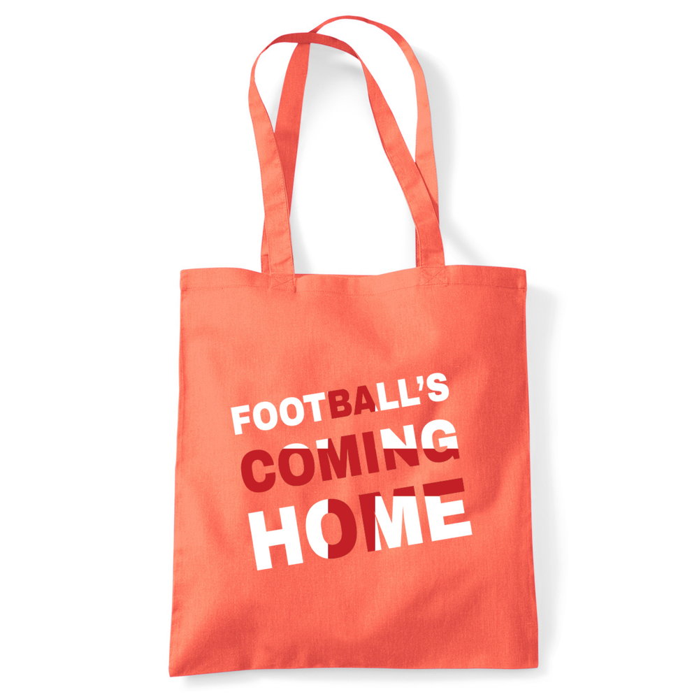 Football's Coming Home Coloured Cotton Tote Bag - Image 22