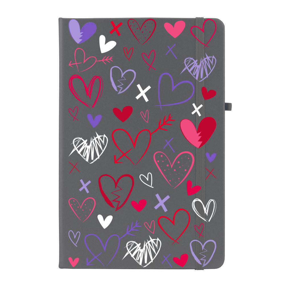 Heart Scribbles Soft Feel Notebook - Image 5