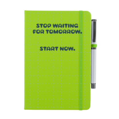 Stop Waiting for Tomorrow Personalised Notebook with Pen - Image 2