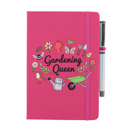 Gardening Queen Personalised Notebook with Pen - Image 9