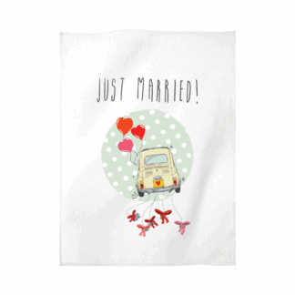 Just Married Tea Towel