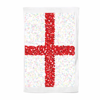 England Flag Art Tea Towel