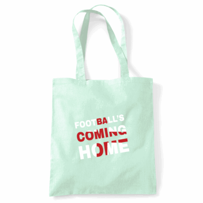 Football's Coming Home Coloured Cotton Tote Bag - Image 33