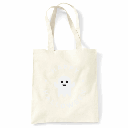 Happy Halloween Ghost Personalised Cotton Tote Bag - Image 4