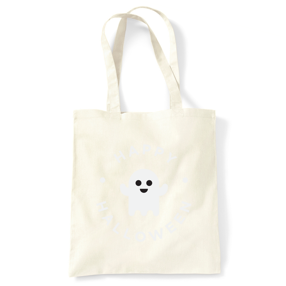 Happy Halloween Ghost Personalised Cotton Tote Bag - Image 4