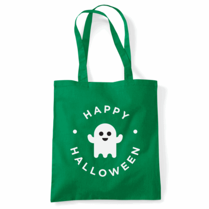 Happy Halloween Ghost Personalised Cotton Tote Bag - Image 40