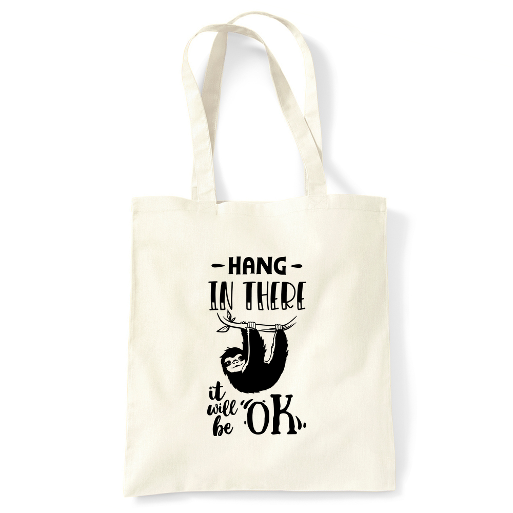 Hang In There Sloth Tote Bag - Image 14
