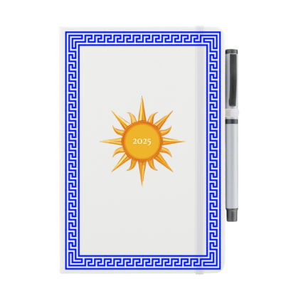 2025 Greek Vibes Notebook with Pen - Image 2