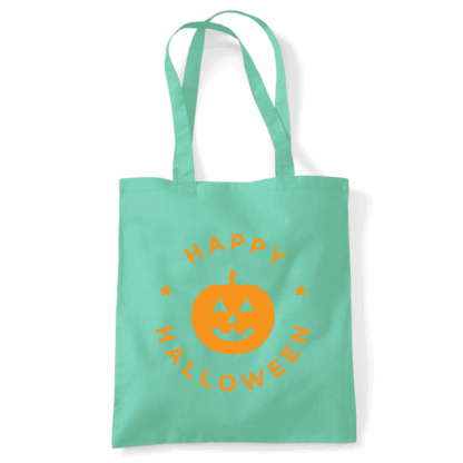 Happy Halloween Pumpkin Personalised Tote Bag - Image 44