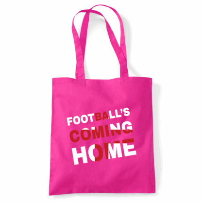 Football's Coming Home Coloured Cotton Tote Bag - Image 14