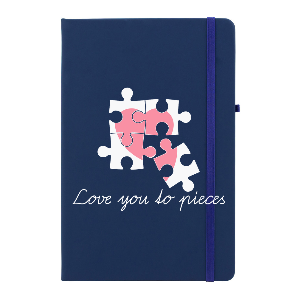 Love You To Pieces Personalised Soft Feel Notebook - Image 6