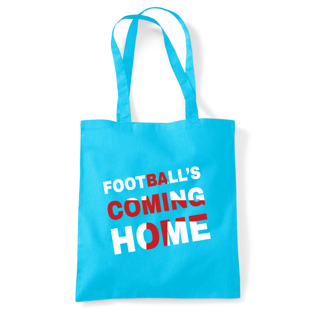 Football's Coming Home Coloured Cotton Tote Bag - Image 10