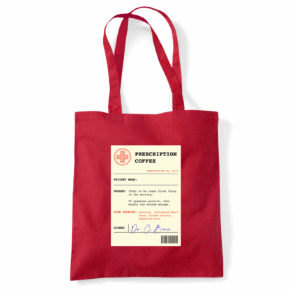 Coffee Prescription Personalised Tote Bag - Image 12